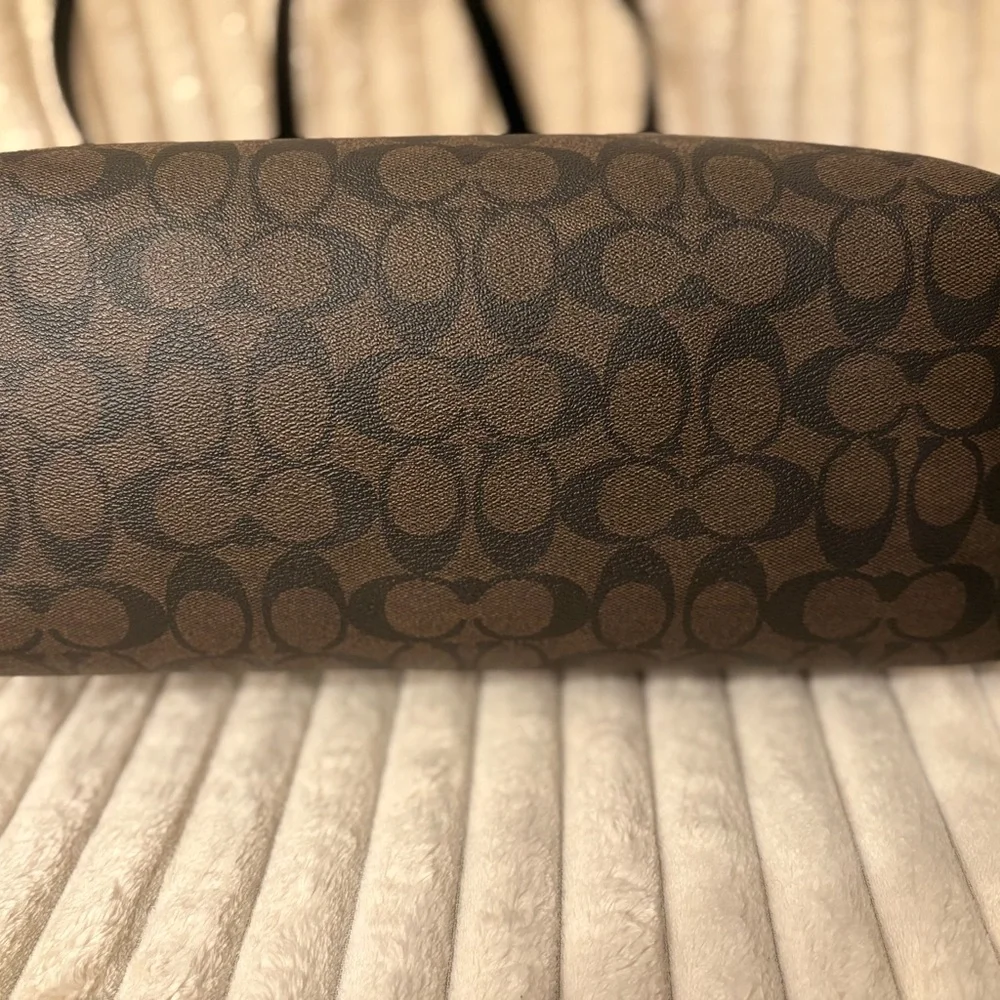 Coach Dark Brown Signature Tote - Picture 7 of 9